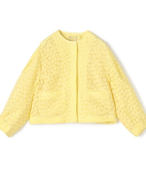 Ballsey（ボールジィ） アリッサムカットジャカード バレルヘムブラウス