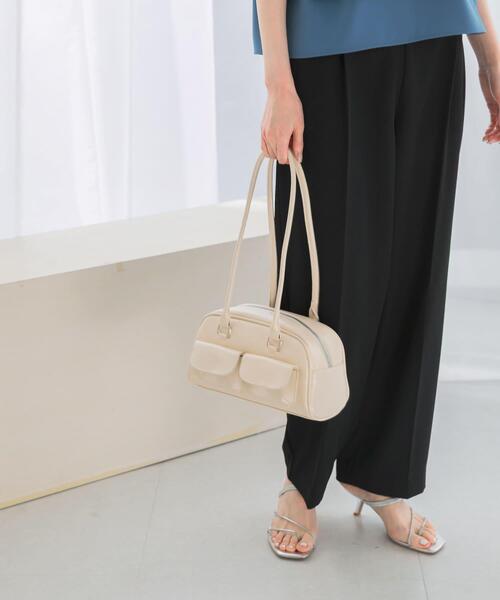 URBAN RESEARCH ROSSO WOMEN（アーバンリサーチ　ロッソ）の「ヴィンテージライクボストンバッグ（ボストンバッグ・レディース・ブラック/オフホワイト・-）」の2枚目の写真