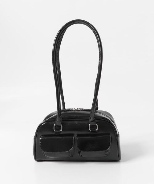 URBAN RESEARCH ROSSO WOMEN（アーバンリサーチ　ロッソ）の「ヴィンテージライクボストンバッグ（ボストンバッグ・レディース・ブラック/オフホワイト・-）」の6枚目の写真