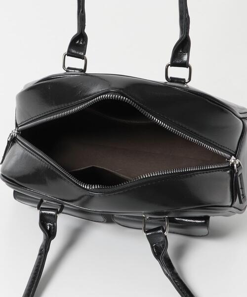 URBAN RESEARCH ROSSO WOMEN（アーバンリサーチ　ロッソ）の「ヴィンテージライクボストンバッグ（ボストンバッグ・レディース・ブラック/オフホワイト・-）」の10枚目の写真