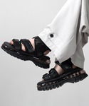 CLEL（クレイル）の「【CLEL】Air Cushion High Sole Sandal/エアークッション ハイソールサンダル（サンダル・S）」