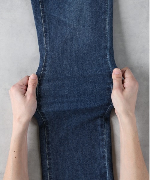 SOMETHING（サムシング）の「【SOMETHING】サマーストレート（デニムパンツ・レディース・ダークインディゴブルー・30inch/26inch/27inch/28inch/29inch）」の3枚目の写真