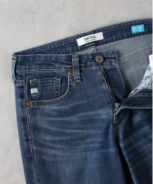 SOMETHING（サムシング）の「【SOMETHING】サマーストレート（デニムパンツ・レディース・ダークインディゴブルー・30inch/26inch/27inch/28inch/29inch）」の4枚目の写真