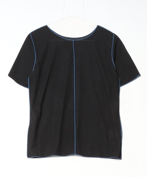DIP IN CHOCOLATE(ディップインチョコレート)の「パイピングシアーカットソー【DIP IN CHOCOLATE】(Tシャツ/カットソー・レディース・ブラック/グリーン/グレー・F)」の10枚目の写真