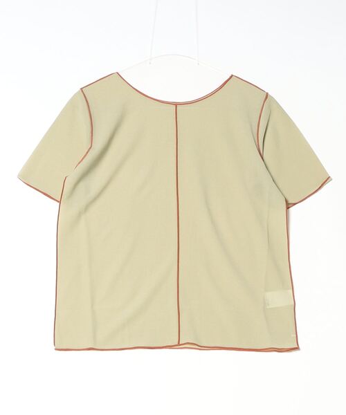 DIP IN CHOCOLATE(ディップインチョコレート)の「パイピングシアーカットソー【DIP IN CHOCOLATE】(Tシャツ/カットソー・レディース・ブラック/グリーン/グレー・F)」の16枚目の写真