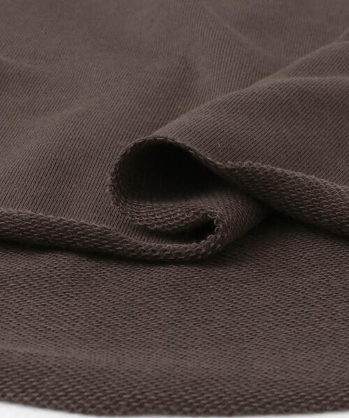 ITEMS URBANRESEARCH（アイテムズ アーバンリサーチ）の「ミニ裏毛スキッパーポロ（ポロシャツ・レディース・ブラウン/グレー・FREE）」の18枚目の写真