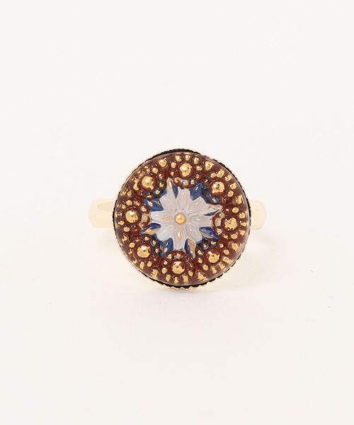 欧州航路(オウシュウコウロ)の「【欧州航路】チェコガラスボタン モナミリング(リング・レディース・グリーン系その他/パープル/グリーン/ライトグリーン/ホワイト系その他/ブルー/オレンジ系その他/ブラック/ライトピンク/その他・FREE)」の11枚目の写真