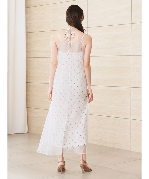 SNIDEL（スナイデル）の「レイヤードプリントキャミワンピース（ワンピース・レディース・パープル/ホワイト/ブラック・0/1）」の21枚目の写真