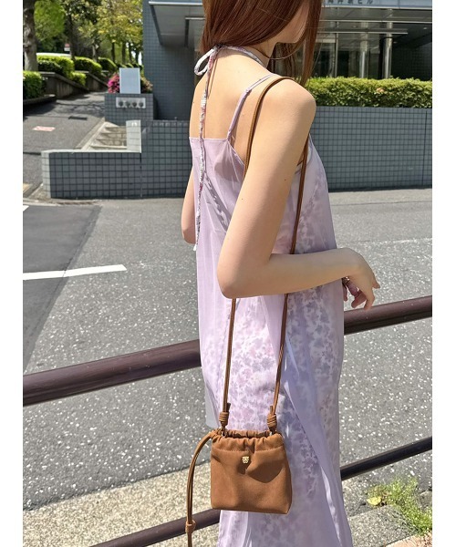 SNIDEL（スナイデル）の「レイヤードプリントキャミワンピース（ワンピース・レディース・パープル/ホワイト/ブラック・0/1）」の18枚目の写真