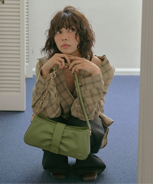 セール】chain ribbon hand bag / チェーンリボンハンドバッグ