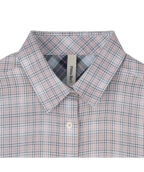TOKYO SHIRTS(トウキョウシャツ)の「【Pitta Re:)】ふわっとガーゼシャツ 七分袖 綿100% レディースカジュアルシャツ(シャツ/ブラウス・レディース・オレンジ・S/M/L/LL)」の4枚目の写真