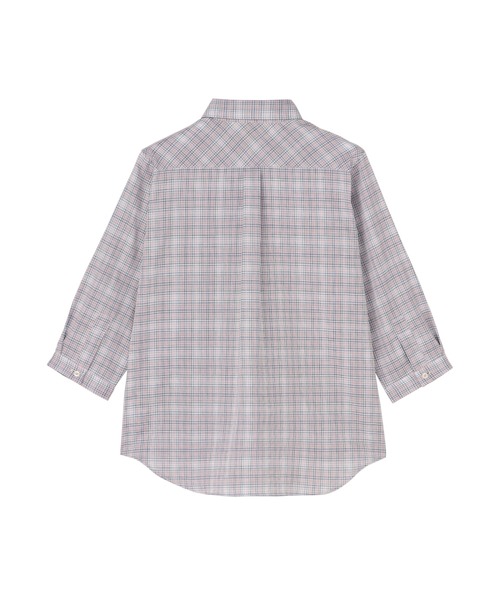 TOKYO SHIRTS(トウキョウシャツ)の「【Pitta Re:)】ふわっとガーゼシャツ 七分袖 綿100% レディースカジュアルシャツ(シャツ/ブラウス・レディース・オレンジ・S/M/L/LL)」の5枚目の写真