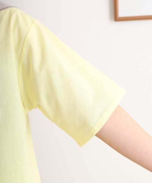 Emago(イマゴ)の「EMAGO ドットプリント花刺繍シャツ(シャツ/ブラウス・レディース・イエロー/ホワイト/チャコールグレー・FREE)」の11枚目の写真