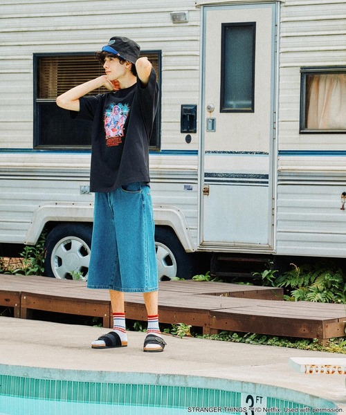 niko and...（ニコアンド）の「【STRANGER THINGS】コラボ ライン刺繍2Pソックス（ソックス/靴下・メンズ・ホワイト/アイボリー・FREE）」の3枚目の写真