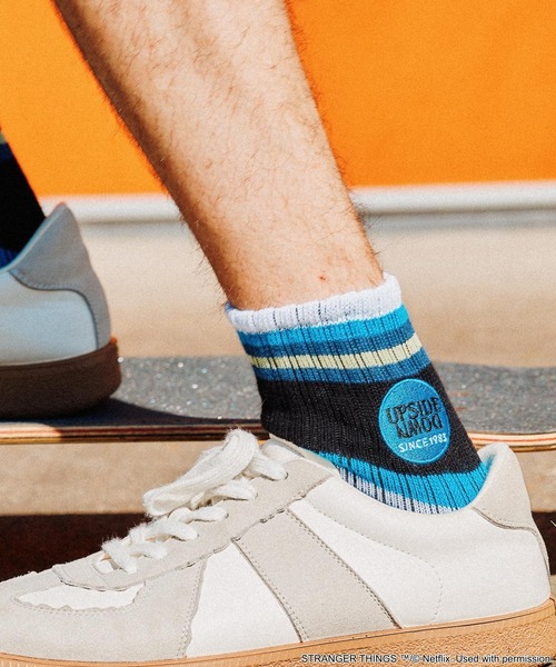 niko and...（ニコアンド）の「【STRANGER THINGS】コラボ ライン刺繍2Pソックス（ソックス/靴下・メンズ・ホワイト/アイボリー・FREE）」の8枚目の写真