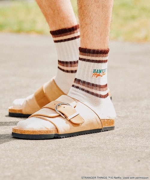 niko and...（ニコアンド）の「【STRANGER THINGS】コラボ ライン刺繍2Pソックス（ソックス/靴下・メンズ・ホワイト/アイボリー・FREE）」の10枚目の写真