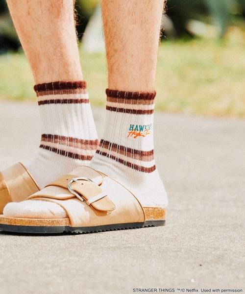 niko and...（ニコアンド）の「【STRANGER THINGS】コラボ ライン刺繍2Pソックス（ソックス/靴下・メンズ・ホワイト/アイボリー・FREE）」の11枚目の写真