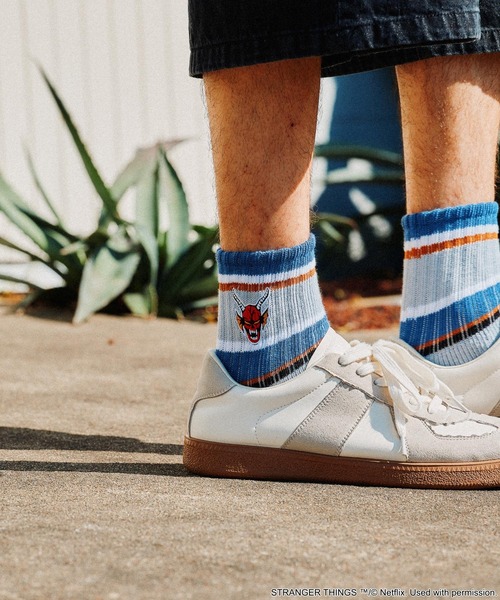 niko and...（ニコアンド）の「【STRANGER THINGS】コラボ ライン刺繍2Pソックス（ソックス/靴下・メンズ・ホワイト/アイボリー・FREE）」の14枚目の写真