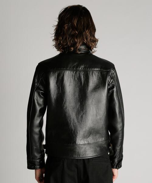 Schott（ショット）の「Schott/ショット/230US COSSACK JACKET/レザー コサックジャケット（ライダースジャケット・メンズ・ブラック・42/40/38/36）」の8枚目の写真