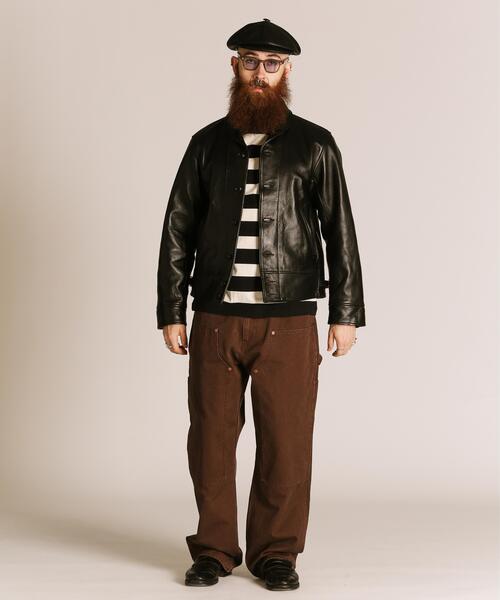 Schott（ショット）の「Schott/ショット/230US COSSACK JACKET/レザー コサックジャケット（ライダースジャケット・メンズ・ブラック・42/40/38/36）」の13枚目の写真