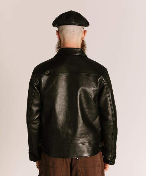 Schott（ショット）の「Schott/ショット/230US COSSACK JACKET/レザー コサックジャケット（ライダースジャケット・メンズ・ブラック・42/40/38/36）」の15枚目の写真