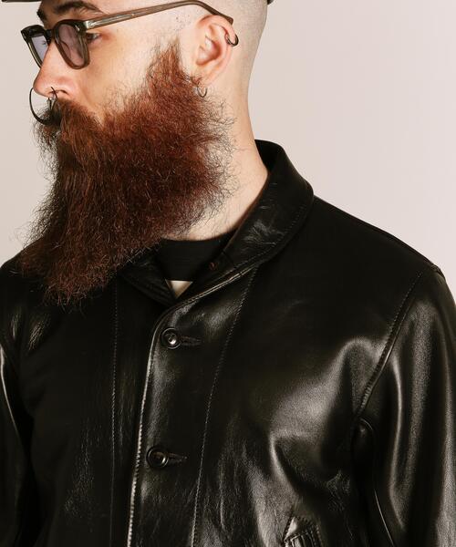 Schott（ショット）の「Schott/ショット/230US COSSACK JACKET/レザー コサックジャケット（ライダースジャケット・メンズ・ブラック・42/40/38/36）」の16枚目の写真