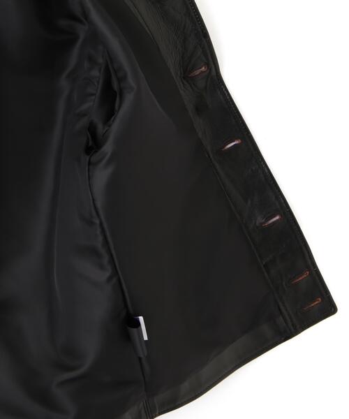 Schott（ショット）の「Schott/ショット/230US COSSACK JACKET/レザー コサックジャケット（ライダースジャケット・メンズ・ブラック・42/40/38/36）」の19枚目の写真