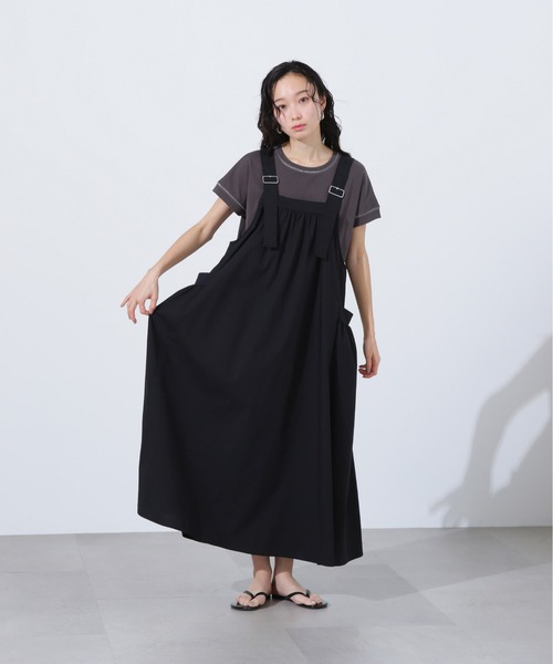 N.（N. Natural Beauty Basic）（エヌエヌナチュラルビューティーベーシック）の「ステッチ半袖Tシャツ（Tシャツ/カットソー・レディース・ピンク/レッド/チャコールグレー・MEDIUM）」の6枚目の写真