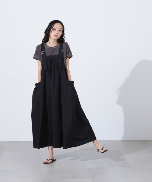 N.（N. Natural Beauty Basic）（エヌエヌナチュラルビューティーベーシック）の「ステッチ半袖Tシャツ（Tシャツ/カットソー・レディース・ピンク/レッド/チャコールグレー・MEDIUM）」の8枚目の写真