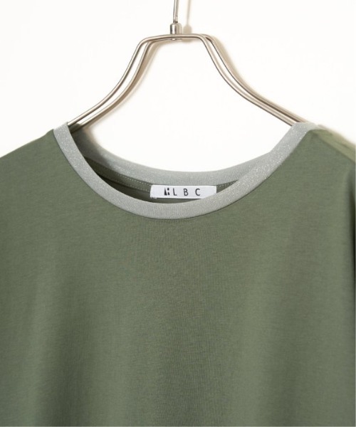 LBC(エルビーシー)の「ラメ袖フレンチTシャツ(Tシャツ/カットソー・レディース・ブラック/ホワイト/グリーン/ブラウン・M)」の11枚目の写真