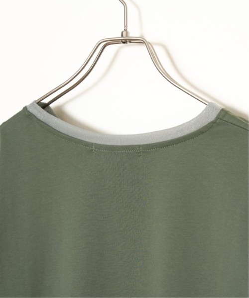 LBC(エルビーシー)の「ラメ袖フレンチTシャツ(Tシャツ/カットソー・レディース・ブラック/ホワイト/グリーン/ブラウン・M)」の13枚目の写真
