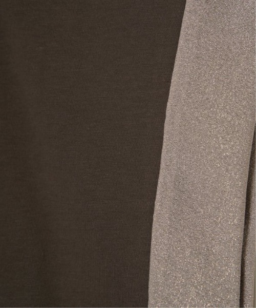 LBC(エルビーシー)の「ラメ袖フレンチTシャツ(Tシャツ/カットソー・レディース・ブラック/ホワイト/グリーン/ブラウン・M)」の17枚目の写真