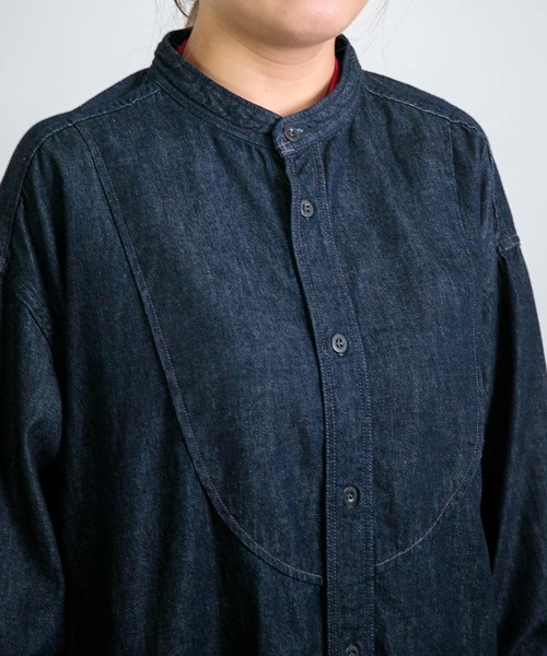 D.M.G.（ドミンゴ）の「[D.M.G / ディーエムジー] 6ozデニム ギャザーロングシャツ（シャツ/ブラウス・レディース・ワンウォッシュ・2/3）」の19枚目の写真