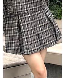 CALNAMUR | チェックニットソーミニスカート(スカート)