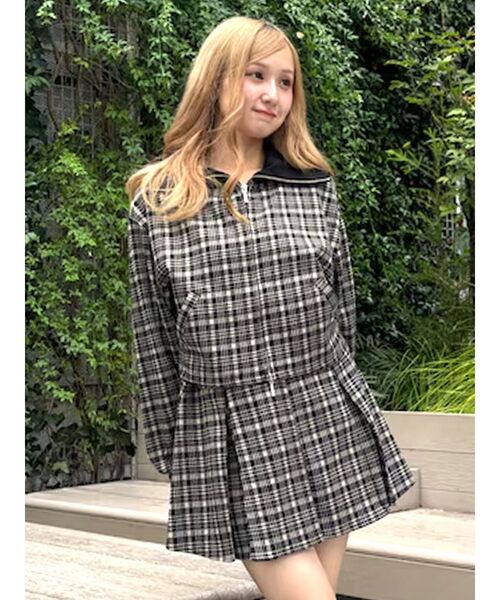 CALNAMUR（カルナムール）の「チェックニットソーミニスカート（スカート・レディース・ブラック/ブラウン・FREE）」の19枚目の写真