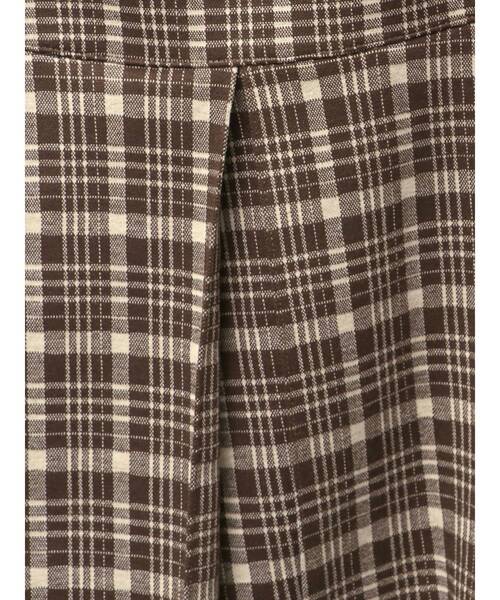 CALNAMUR（カルナムール）の「チェックニットソーミニスカート（スカート・レディース・ブラック/ブラウン・FREE）」の3枚目の写真