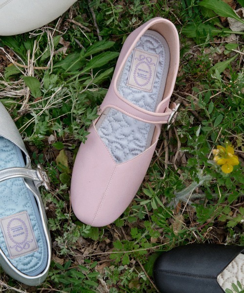 X MINJUKIM] FLORAL BUCKLE MARYJANES（バレエシューズ）｜ROCKFISH