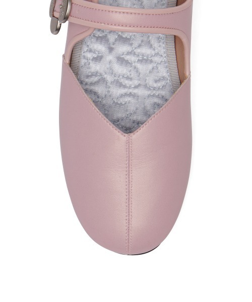 X MINJUKIM] FLORAL BUCKLE MARYJANES（バレエシューズ）｜ROCKFISH