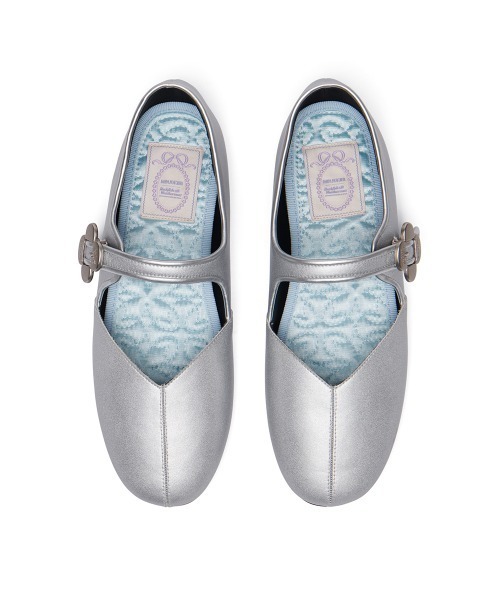 X MINJUKIM] FLORAL BUCKLE MARYJANES（バレエシューズ）｜ROCKFISH