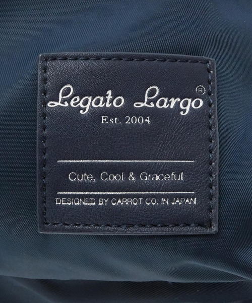 Legato Largo(レガートラルゴ)の「撥水加工ナイロン調 10ポケットリュック(バックパック/リュック・レディース・グレイッシュベージュ/ピンクベージュ/ライトグレー・FREE)」の7枚目の写真