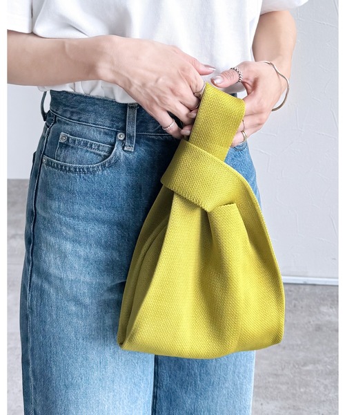 reca（レカ）の「ハンドリストBAG（ハンドバッグ・レディース・グリーン/レッド/レモンイエロー/アイボリー/ブラック/ブラウン系その他・ONE SIZE）」の6枚目の写真