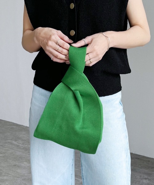 reca（レカ）の「ハンドリストBAG（ハンドバッグ・レディース・グリーン/レッド/レモンイエロー/アイボリー/ブラック/ブラウン系その他・ONE SIZE）」の11枚目の写真