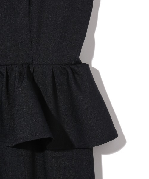 ketty（ケティ）の「麻調ライトツイルアンサンブル≪手洗い可能≫（ワンピース・レディース・ネイビー/ベージュ・M）」の12枚目の写真