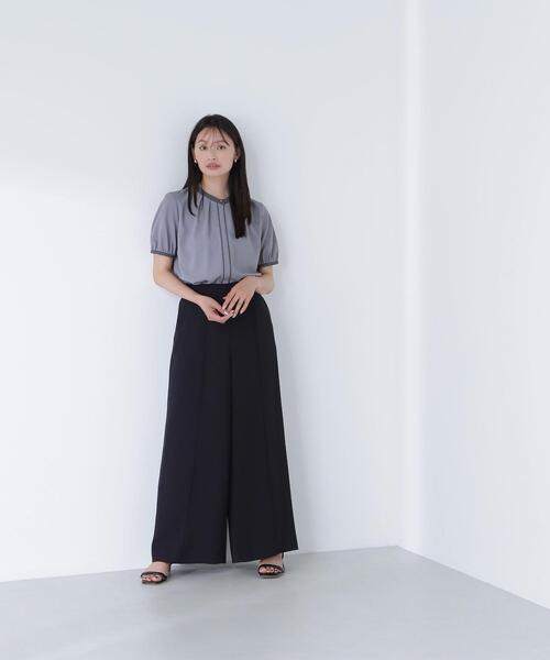 NATURAL BEAUTY BASIC(ナチュラルビューティーベーシック)の「◇リラクシーワイドパンツ(その他パンツ・レディース・オフホワイト/ブラック/ブラウン・SMALL/MEDIUM/P/S)」の3枚目の写真