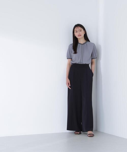 NATURAL BEAUTY BASIC(ナチュラルビューティーベーシック)の「◇リラクシーワイドパンツ(その他パンツ・レディース・オフホワイト/ブラック/ブラウン・SMALL/MEDIUM/P/S)」の6枚目の写真