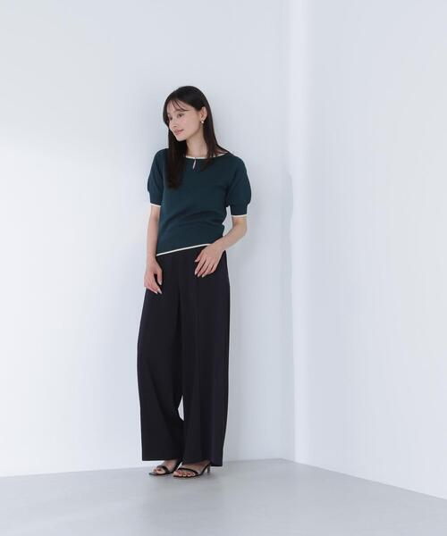 NATURAL BEAUTY BASIC(ナチュラルビューティーベーシック)の「◇リラクシーワイドパンツ(その他パンツ・レディース・オフホワイト/ブラック/ブラウン・SMALL/MEDIUM/P/S)」の8枚目の写真