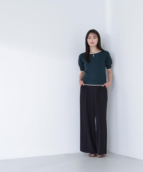 NATURAL BEAUTY BASIC(ナチュラルビューティーベーシック)の「◇リラクシーワイドパンツ(その他パンツ・レディース・オフホワイト/ブラック/ブラウン・SMALL/MEDIUM/P/S)」の10枚目の写真