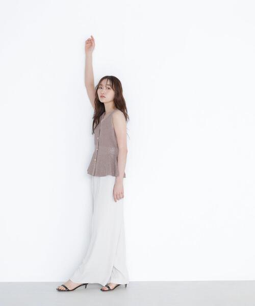 NATURAL BEAUTY BASIC(ナチュラルビューティーベーシック)の「◇リラクシーワイドパンツ(その他パンツ・レディース・オフホワイト/ブラック/ブラウン・SMALL/MEDIUM/P/S)」の22枚目の写真