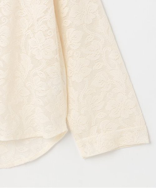 petit main LIEN（プティマインリアン）の「【リンク】レースカーディガン（カーディガン/ボレロ・レディース・アイボリー/ライトベージュ・F）」の5枚目の写真