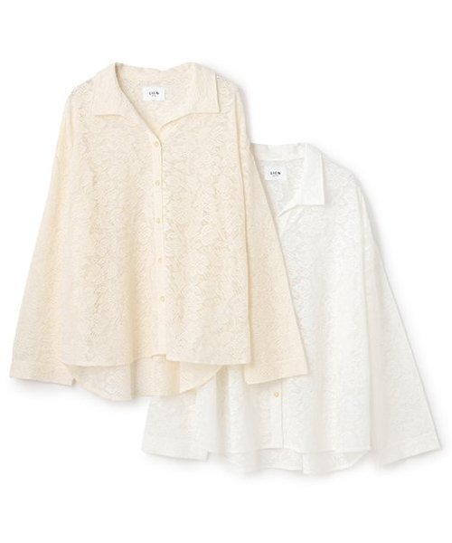 petit main LIEN（プティマインリアン）の「【リンク】レースカーディガン（カーディガン/ボレロ・レディース・アイボリー/ライトベージュ・F）」の7枚目の写真